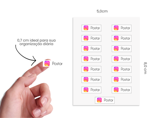 Adesivos - Mini - Postar 002